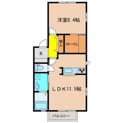 アヴェニュー壱番館の物件間取画像